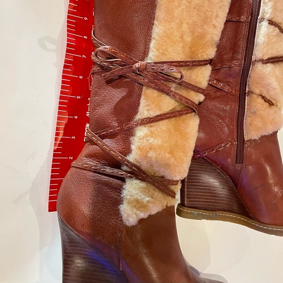 SOLD: Vince Camuto Brown leather boots size 9 made in Brazil SOLD - Picture 4 of 16